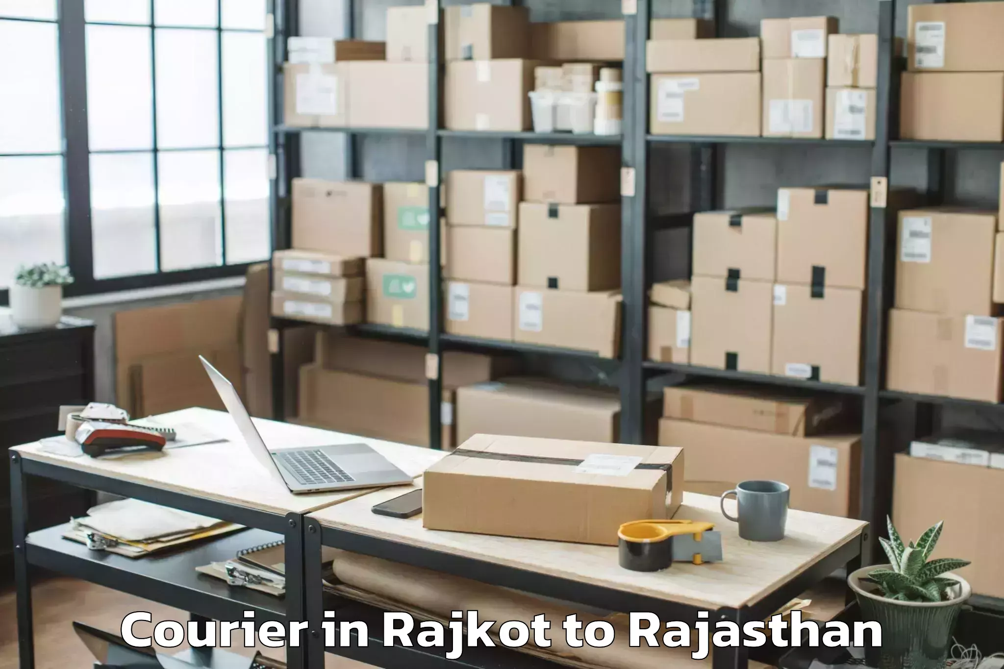 Discover Rajkot to Atru Courier